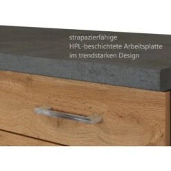 Held Möbel Unterschrank Sorrento 100x85x60 Cm 2 Tür. 2 Schubk. + Boden Wotan. -Küchenbedarf Discounter 853803 11016600 7