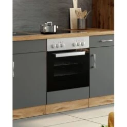 Held Möbel Herdumbau Sorrento 60 X 85 X 60 Cm Nische F. Ofen Anthr.-Wotaneiche -Küchenbedarf Discounter 853835 11016600 6