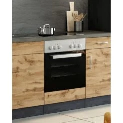 Held Möbel Herdumbau Sorrento 60 X 85 X 60 Cm Nische F. Ofen Wotaneiche-Grafit -Küchenbedarf Discounter 853841 11016600 6