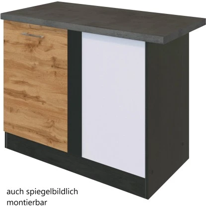 Held Möbel Eckunterschrank Sorrento 110 X 85 X 60 Cm Tür + EL-B. Wotan.-Grafit 4 Held Möbel Eckunterschrank Sorrento 110 X 85 X 60 Cm Tür + EL-B. Wotan.-Grafit – Bild 2