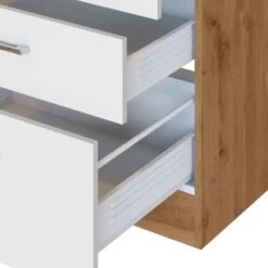 Held Möbel Kochfeldumbauschrank Sorrento 60 X 85 X 60 Cm 2 SK 1 AZ Weiß-Wotan. -Küchenbedarf Discounter 853847 11016600 7