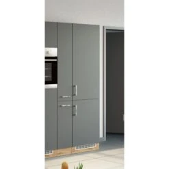 Held Möbel Kühl-Gefrierschrankumbau Sorrento B60x H200x T60 Cm Anthr.-Wotanei. -Küchenbedarf Discounter 853910 11016600 9