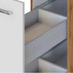 Held Möbel Apothekerschrank Sorrento 30x 200x 60 Cm 2 Ausz. 5 Fäch. Weiß-Wotan. -Küchenbedarf Discounter 853930 11016600 8