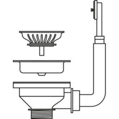 Pyramis Siebkorbventil Für 1-Becken Spülen 92 Mm