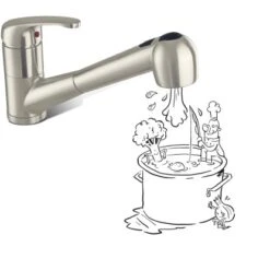 Baliv Küchenarmatur KI-5094 Edelstahl-Optik -Küchenbedarf Discounter 874117946 S03 020413 RET01